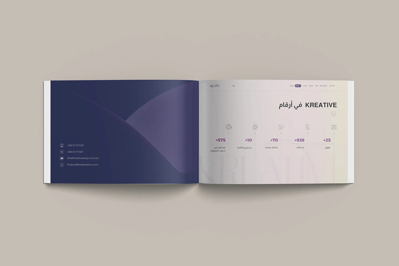 Company profile closing page